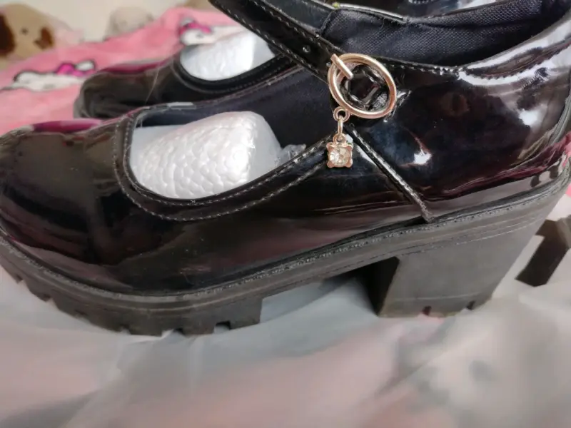 Zapatos negros charol con hebilla - 2
