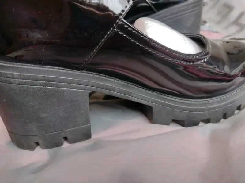 Zapatos negros charol con hebilla - 3