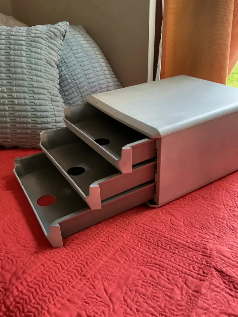 Organizador de papeles escritorio blanco - 3