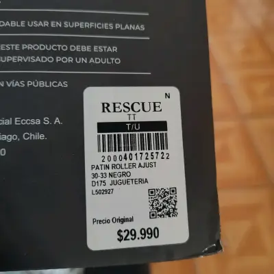 Patín Roller Ajustable Negro - miniatura 1