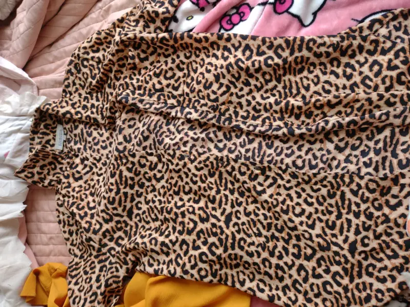 Vestido camisa animal print mujer