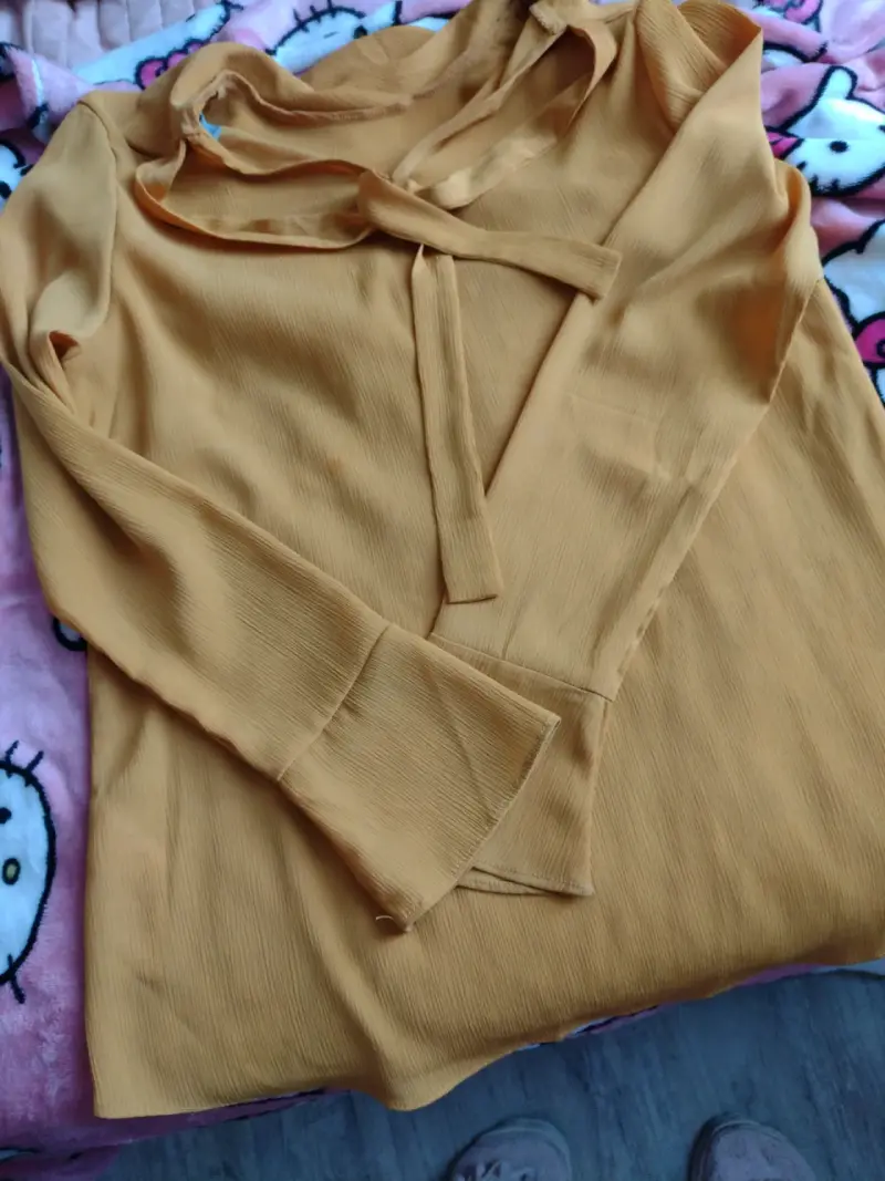 polera amarillo mostaza mujer
