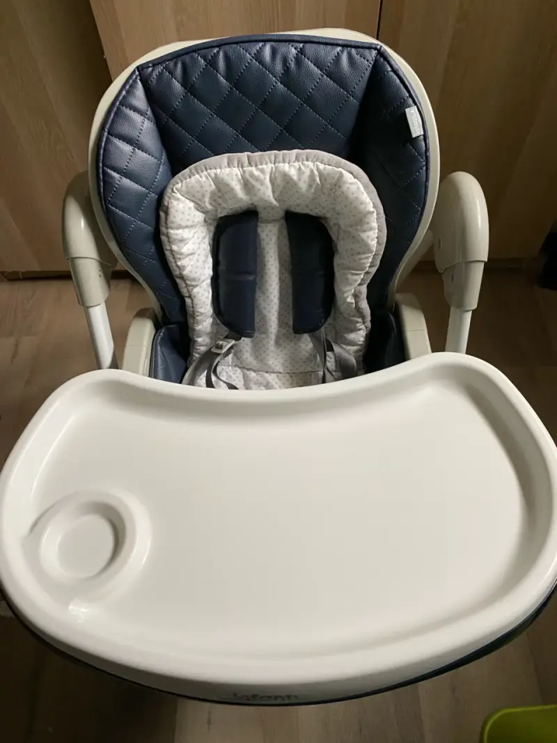 Silla de comer para bebé azul - 2