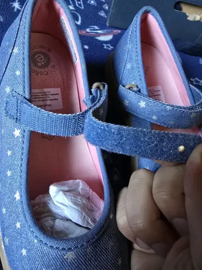 Zapatos de niña azul con estrellas - miniatura 6