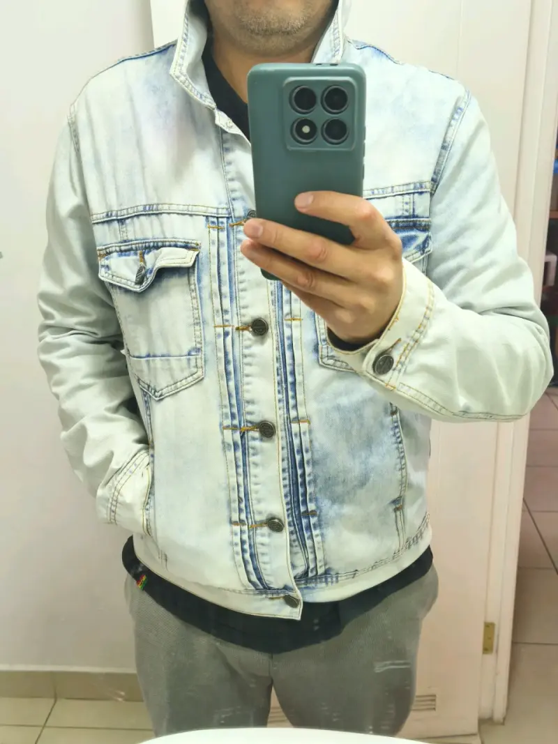 Chaqueta Ellus de mezclilla azul claro - 1