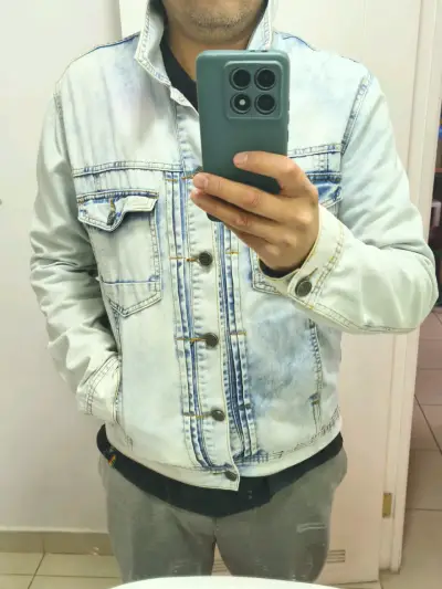 Chaqueta Ellus  de mezclilla azul claro - miniatura 1