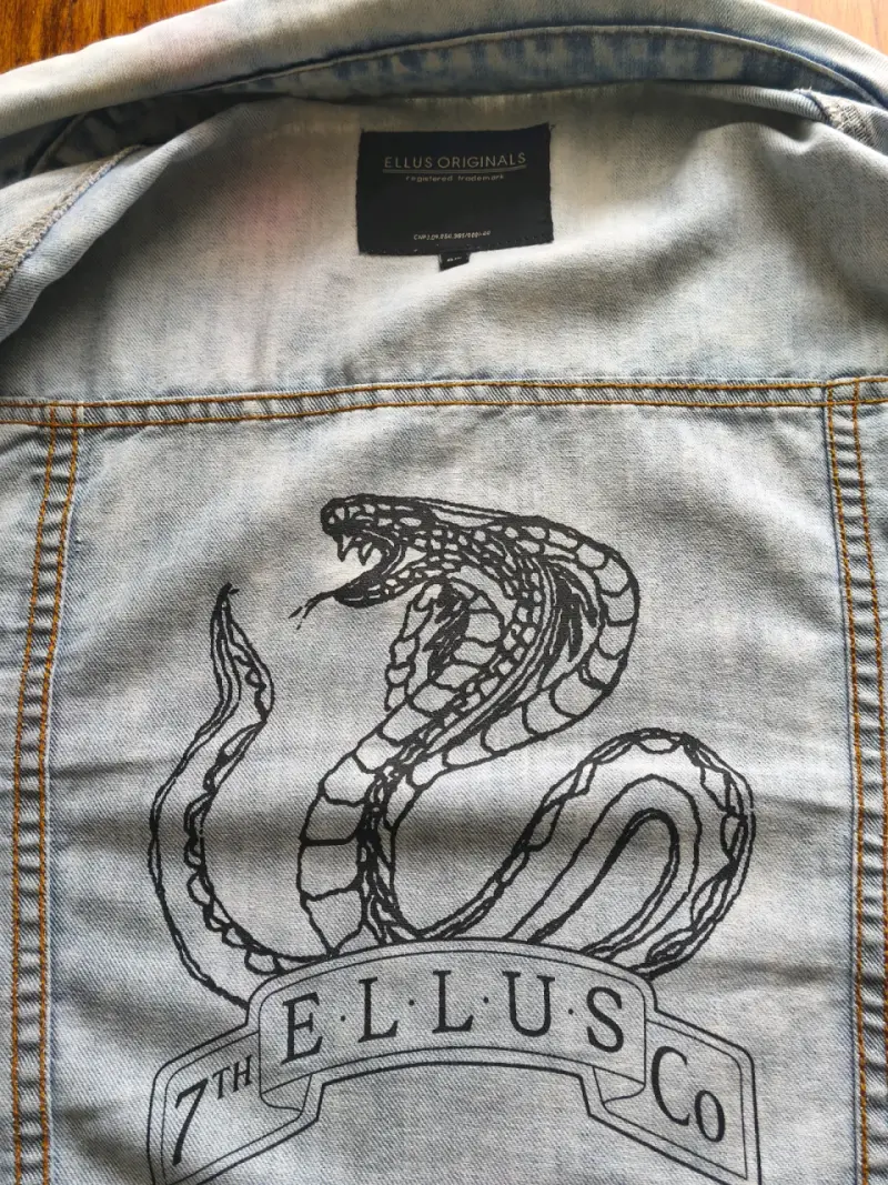 Chaqueta Ellus de mezclilla azul claro - 3