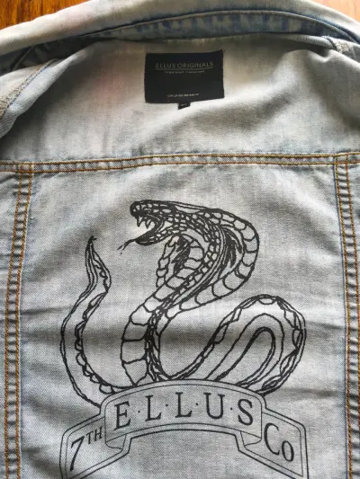 Chaqueta Ellus  de mezclilla azul claro - miniatura 3