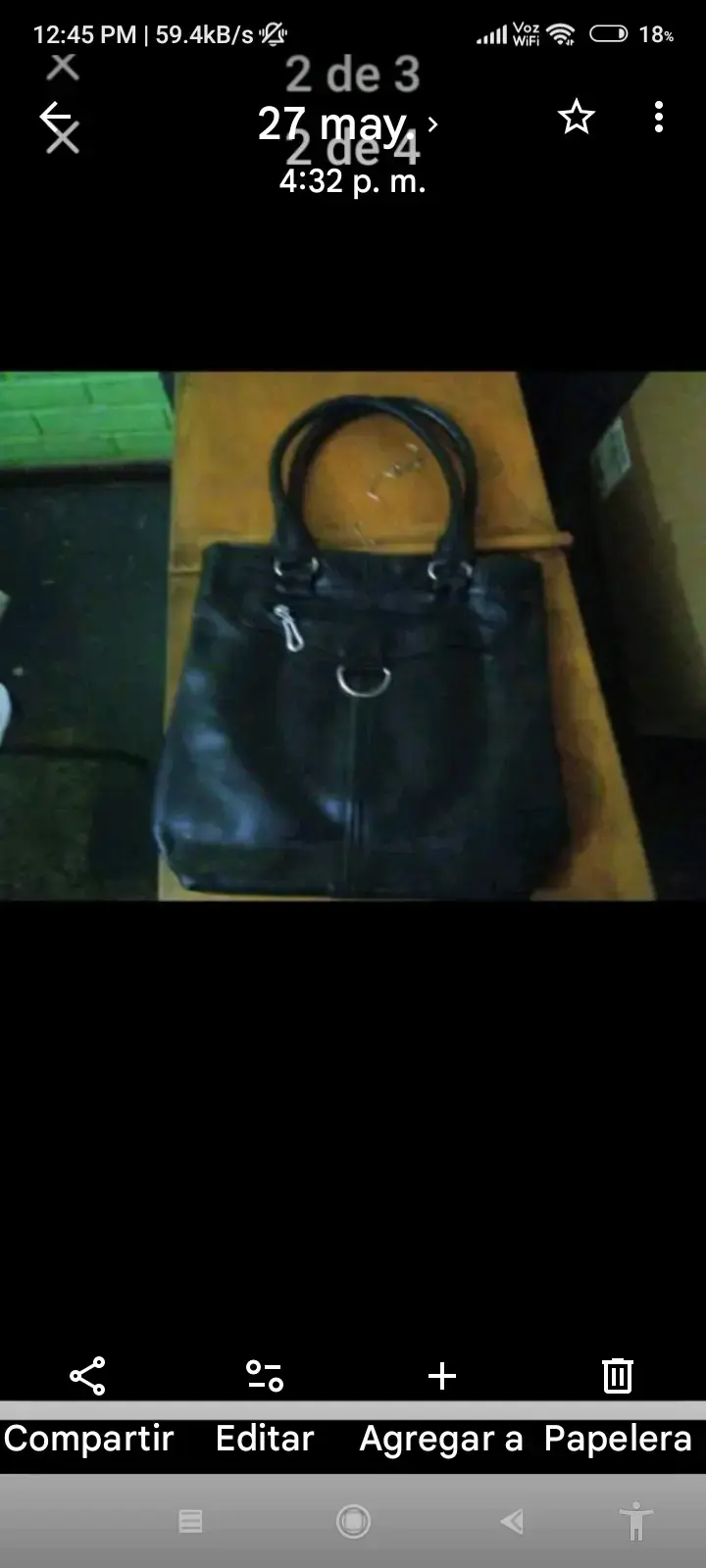 Cartera negra elegante - 1