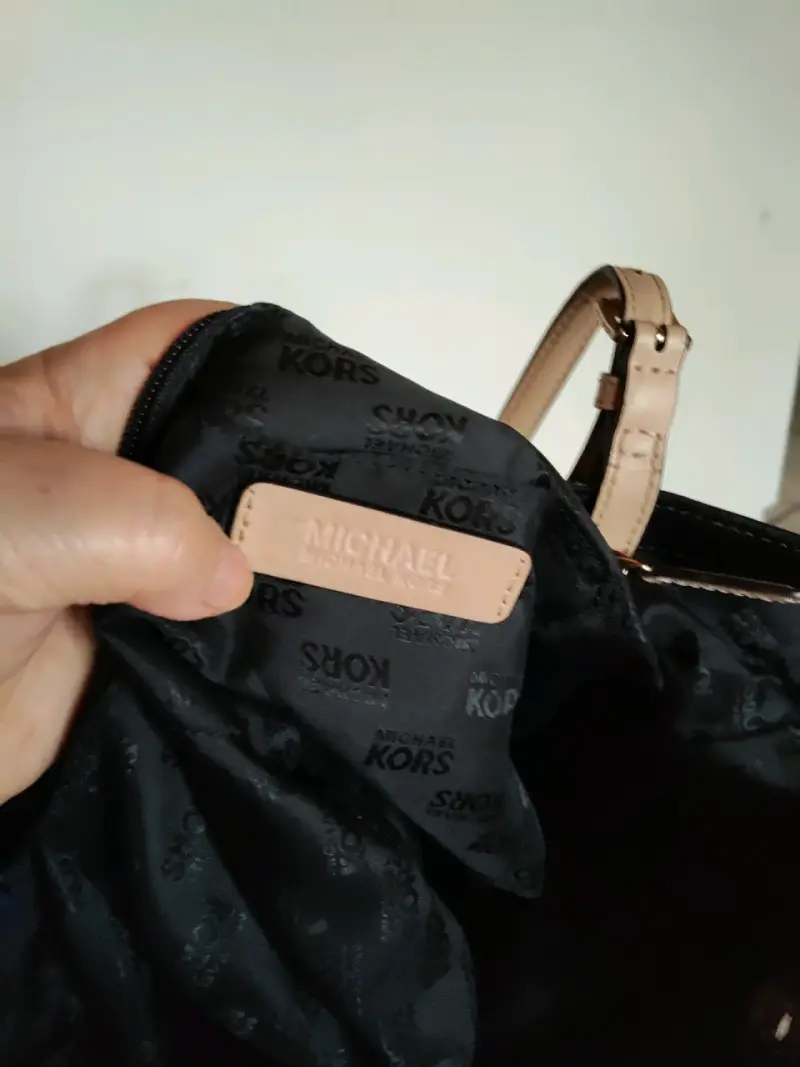 Michael kors Bolso negro con asas beiges - 3