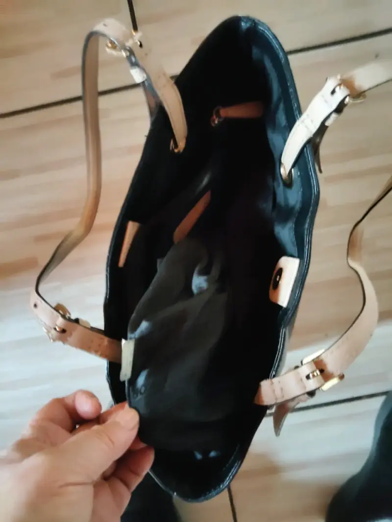 Michael kors Bolso negro con asas beiges - 5
