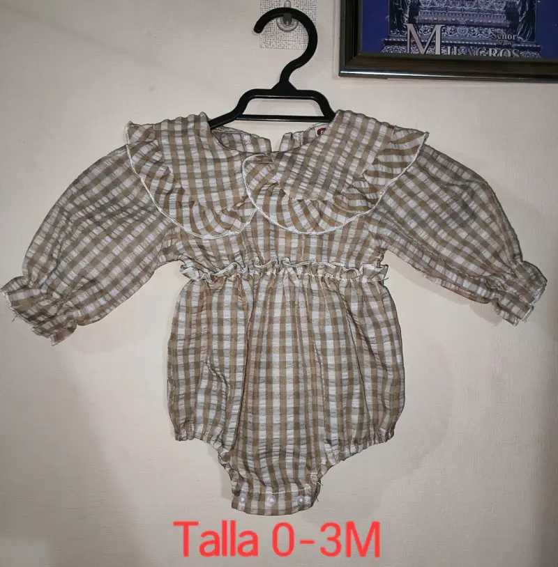 Vestido rayado para bebé 6 meses - 5