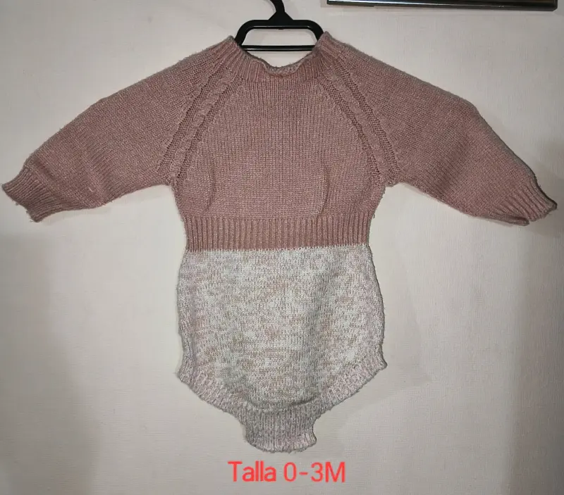 Vestido rayado para bebé 6 meses - 6