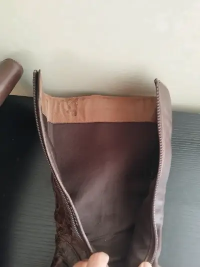 Botas de cuero marrón alto marca Dingo - miniatura 4