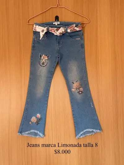 Jeans bordados para niña TALLA 6 - miniatura 1