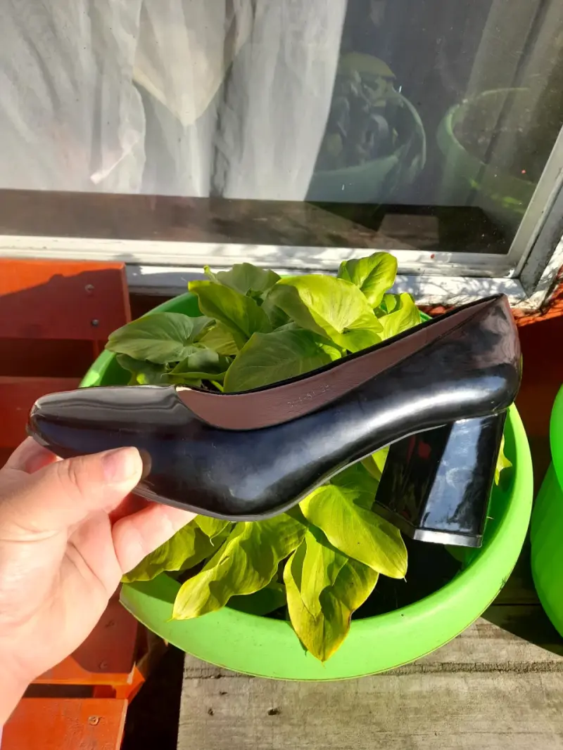 Zapato taco alto negro - 1