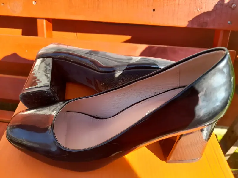 Zapato taco alto negro - 2