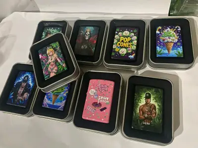 Encendedores metálicos con diseños - miniatura 1