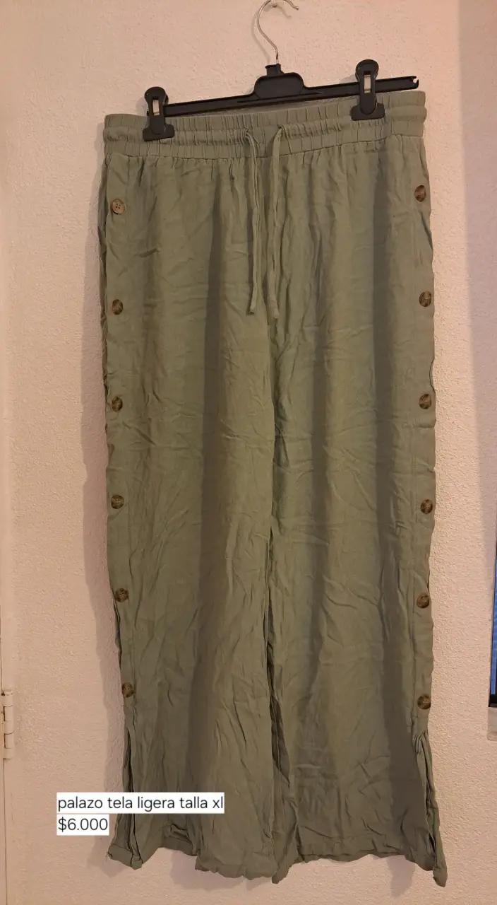 Pantalón palazo verde XL