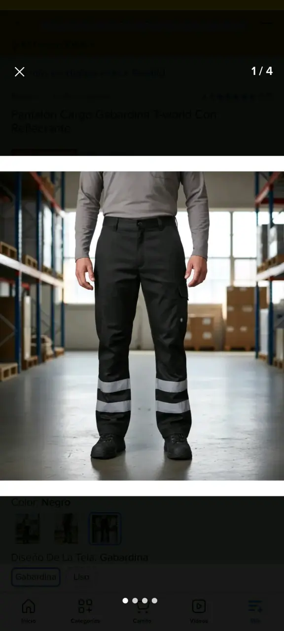 Pantalón de trabajo Gabardina talla S - 1