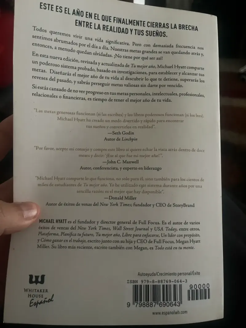 Libro 'Tu Mejor Año' de Michael Hyatt - 6