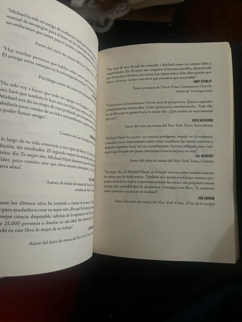 Libro 'Tu Mejor Año' de Michael Hyatt - 9