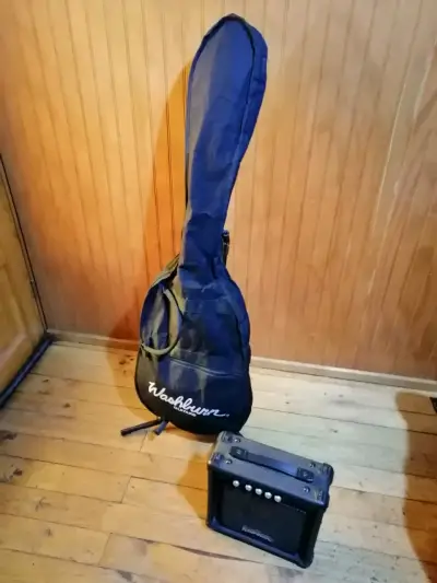 Bajo eléctrico negro de 4 cuerdas - miniatura 5