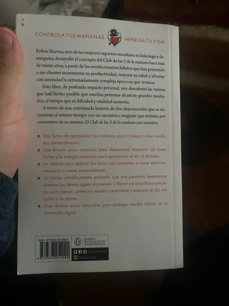 Libro El Club de las 5 de la Mañana - 3