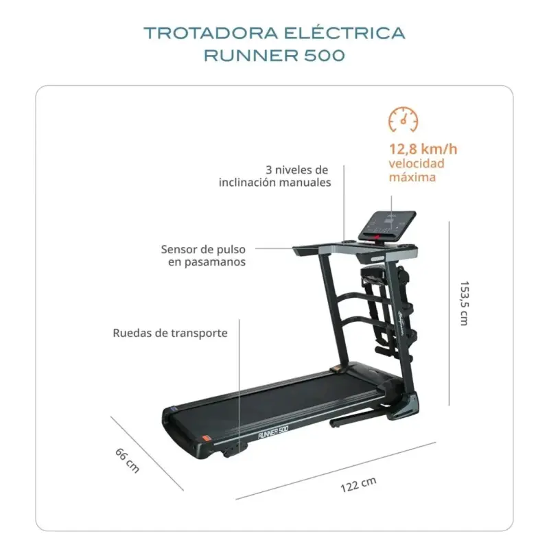 Caminadora eléctrica plegable - 4