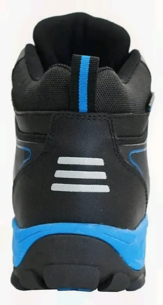 HW Botas de seguridad negras y azules t43 - 4