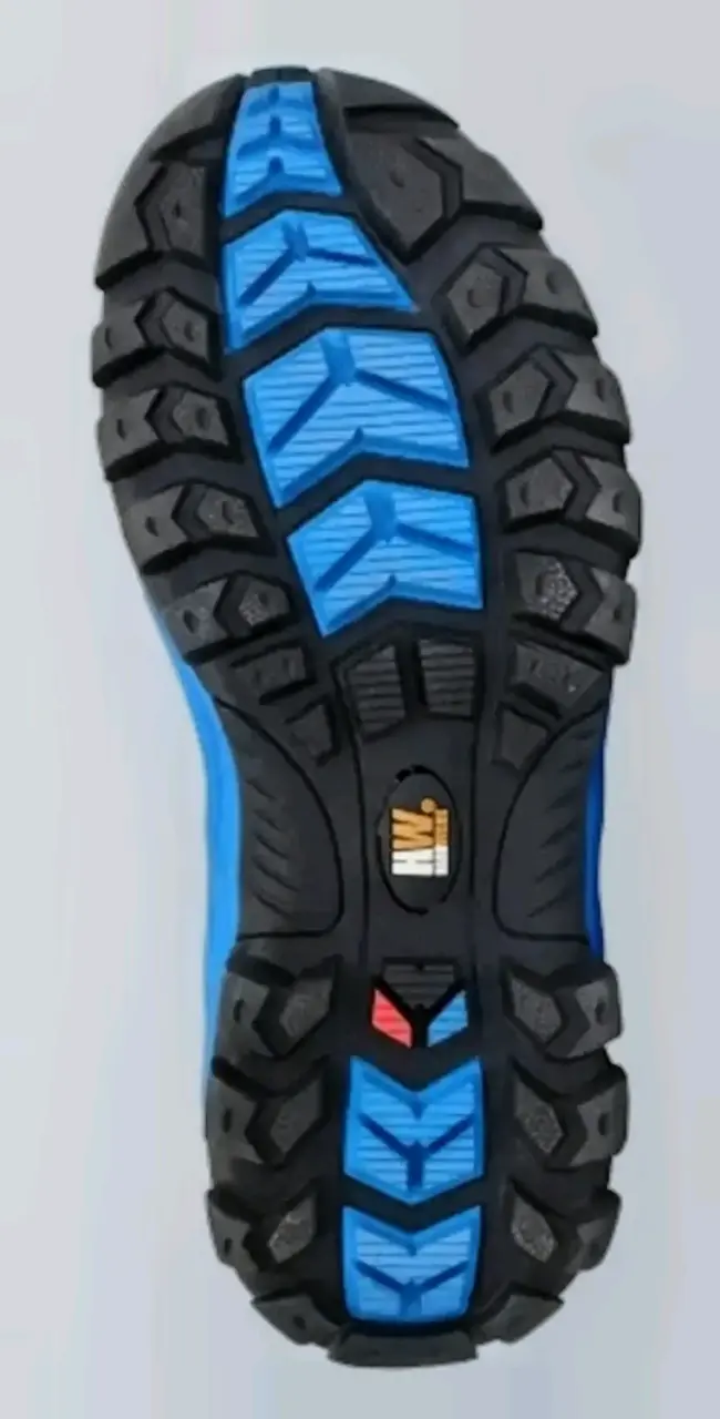 HW Botas de seguridad negras y azules t43 - 5