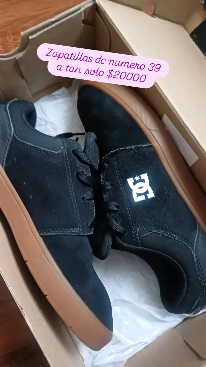 Zapatillas DC negras talla 39