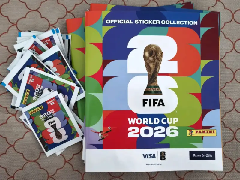 Álbum más 8 sobres Copa Mundial 2026
