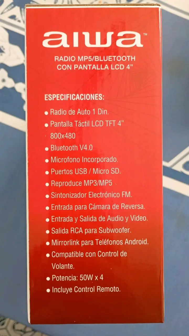radio aiwa tactil..nueva - 2