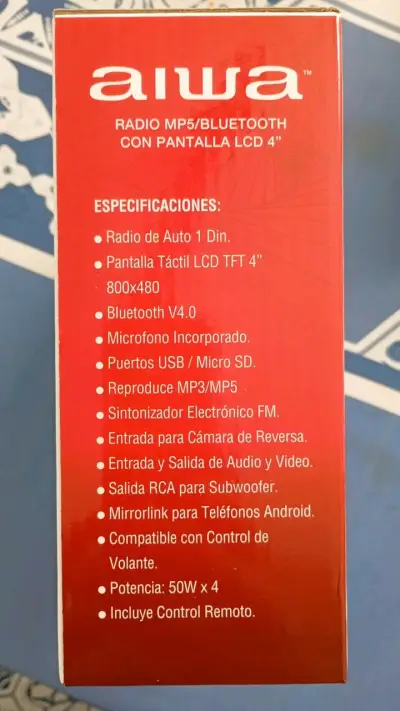 radio aiwa tactil..nueva - miniatura 2