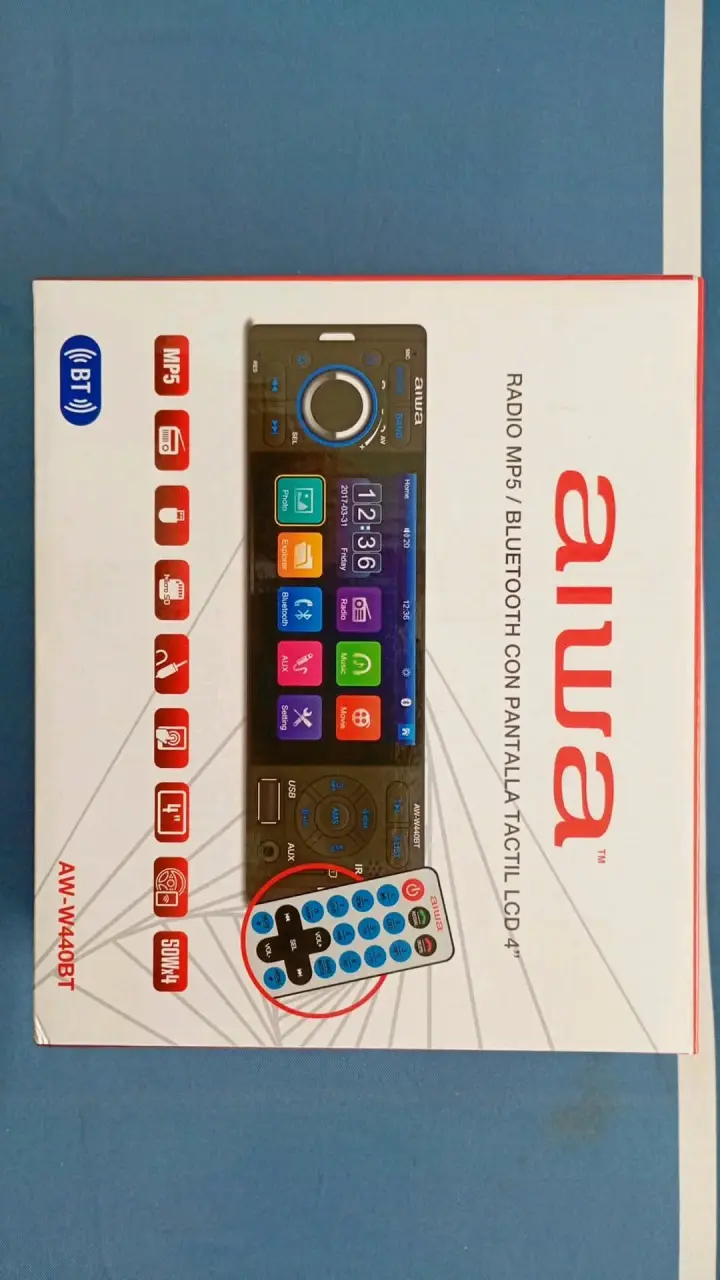 radio aiwa tactil..nueva - 3