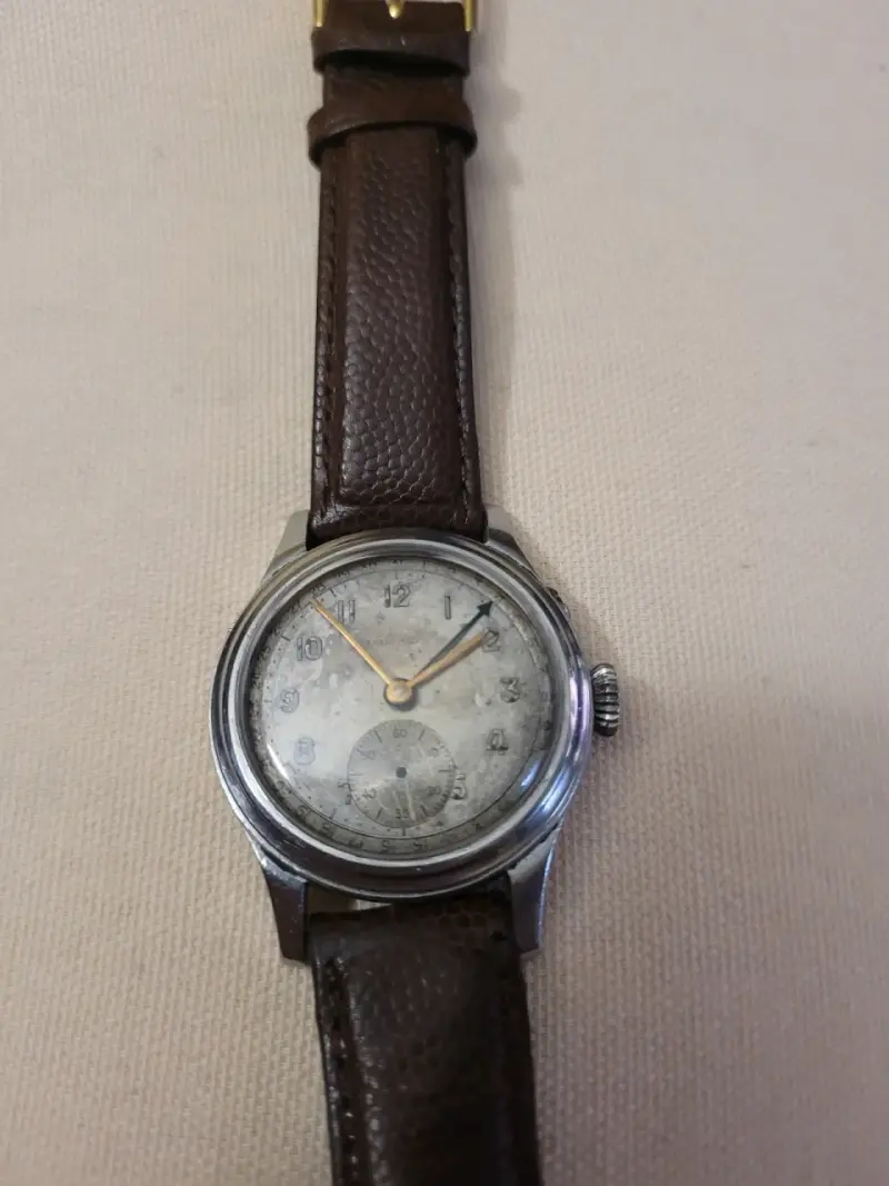 Reloj vintage correa cuero longines 1920 funcionan - 1