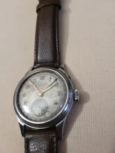 Reloj vintage correa cuero longines 1920 funcionan - miniatura 2