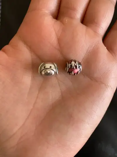 Charms de plata y rojo - miniatura 1