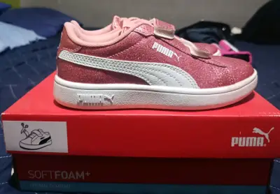 Zapatillas rosa PUMA con brillo - miniatura 1