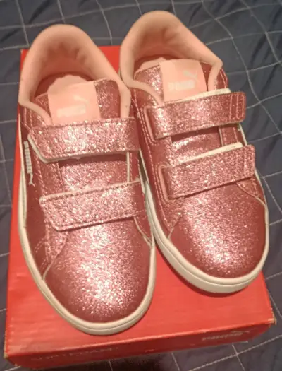 Zapatillas rosa PUMA con brillo - miniatura 3