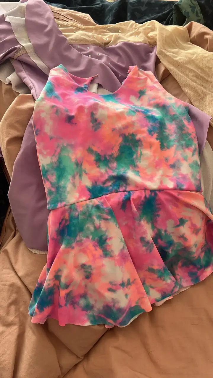Vestidos de niña , mallas de patinaje y chaqueta - 6