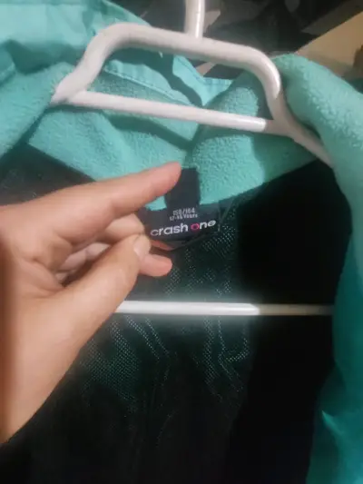 Chaqueta impermeable turquesa - miniatura 2