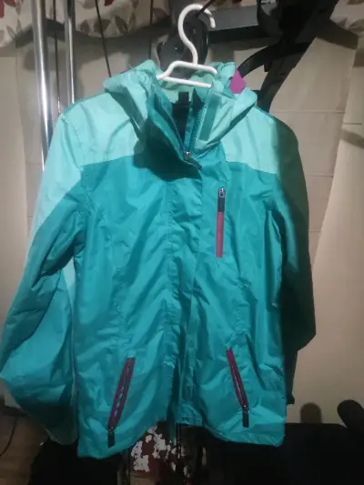 Chaqueta impermeable turquesa - miniatura 5