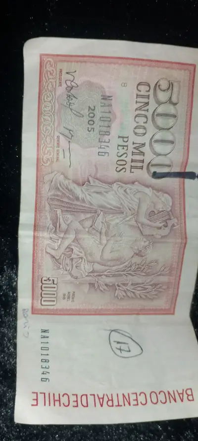 Billete chileno de 5000 pesos - miniatura 1