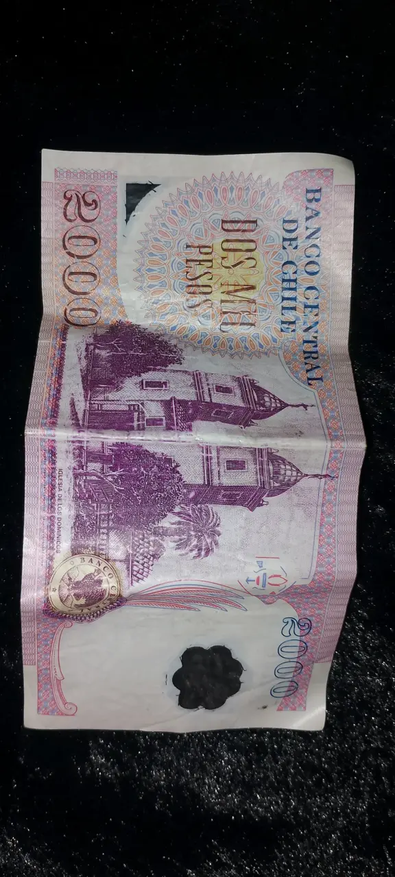 Billete chileno de 5000 pesos - 3