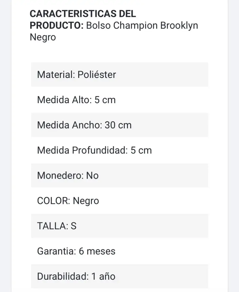 Bolso deportivo negro Champion - 3