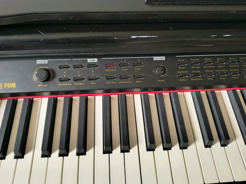Piano eléctrico negro - 4