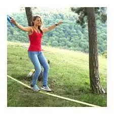 Slackline Cinta Equilibrio 15 metros con Ratchet - 1