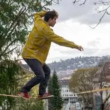 Slackline Cinta Equilibrio 15 metros con Ratchet - 4